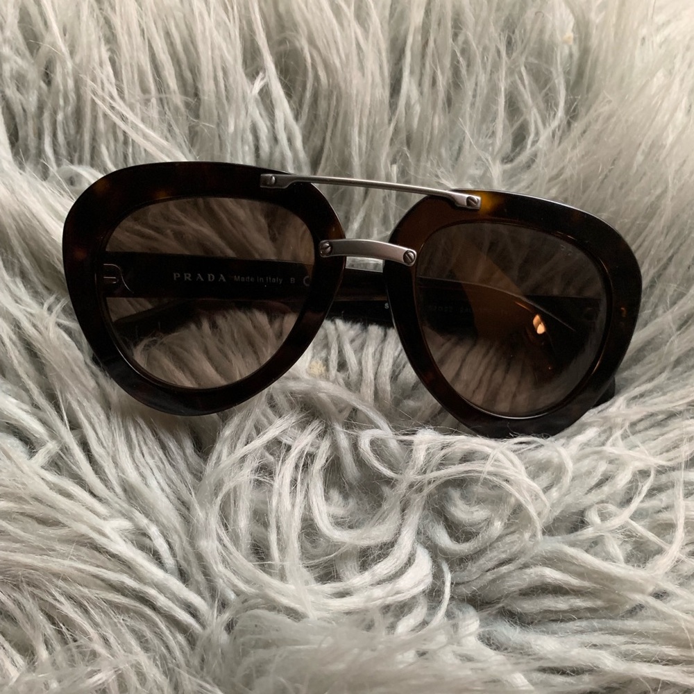 Prada sunglasses in dark brown